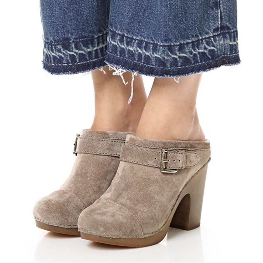 Jeffrey Campbell Suede Clogs